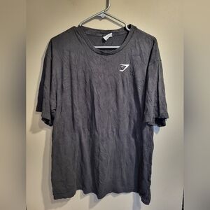 Gymshark Black Short Sleeve Tee, Size Large